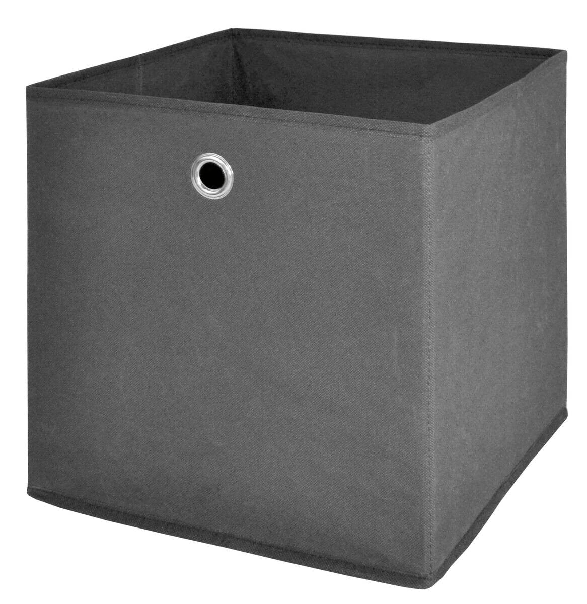 Fabric Storage Box Anthracite W/H/D: approx. 32x32x32 cm