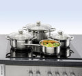 POCOline Cookware Set Silver Stainless Steel 7-Piece