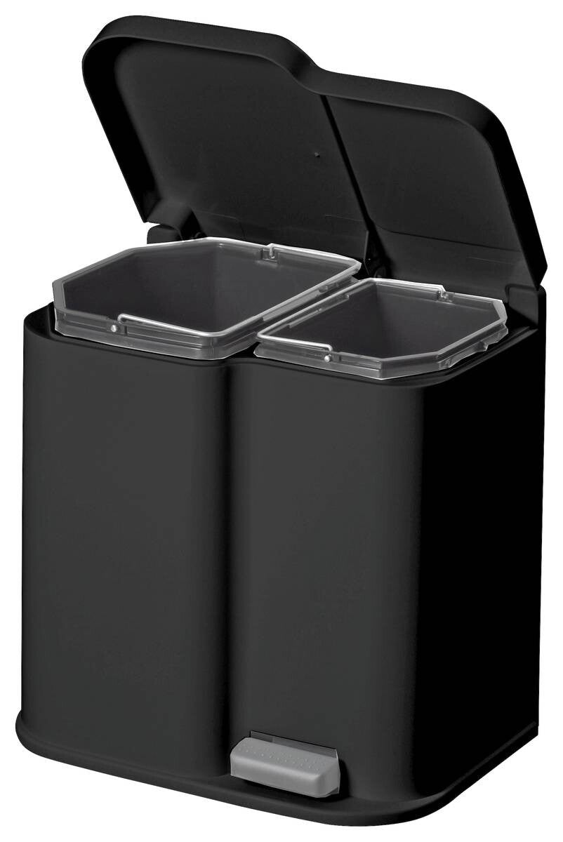 Trash Bin Anthracite W/H/L: approx. 30x39.8x40 cm
