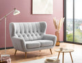 Sofa Light Gray W/H/D: approx. 137x101x95 cm