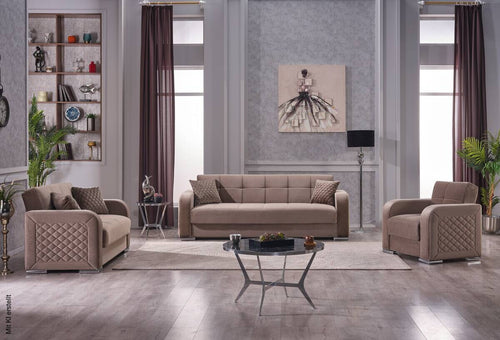 3-2-1 Sofa Set Orlando Gray-Brown