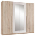 Wardrobe Cano San Remo Oak-Effect W/H/D: approx. 228x213x62 cm