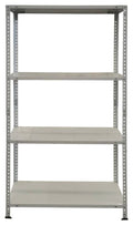 Metal Shelving Unit White W/H/D: approx. 75x150x30 cm