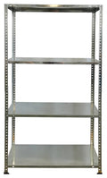 Metal Shelving Unit Galvanized W/H/D: approx. 75x150x30 cm