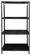 Metal Shelving Unit Black W/H/D: approx. 75x150x30 cm
