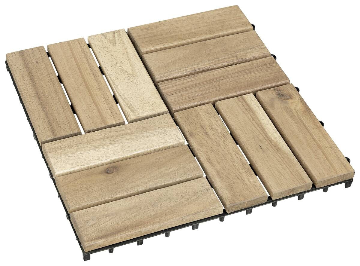 POCOline Deck Tile Natural W/L: approx. 30x30 cm