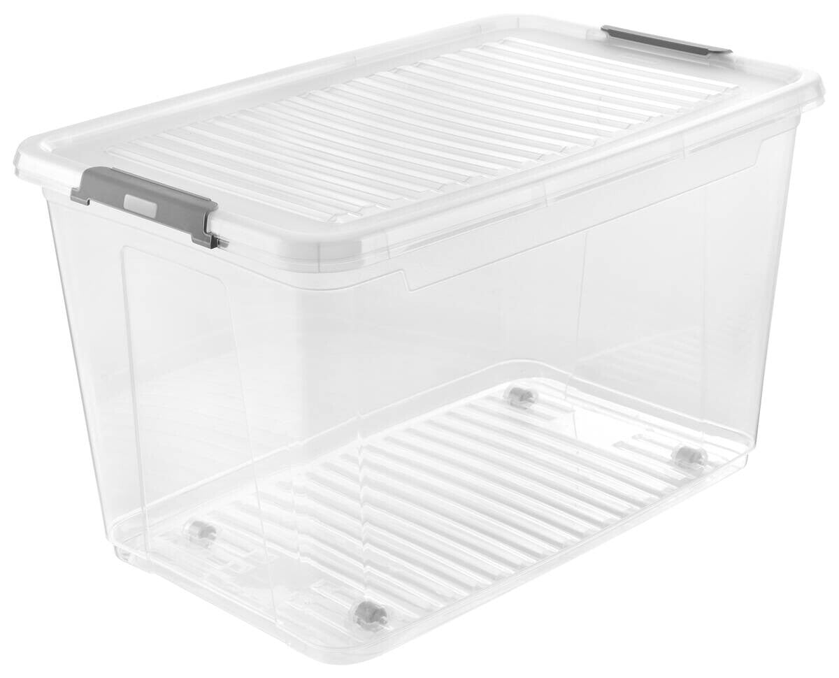 Storage Box Transparent W/H/L: approx. 38x35.5x59 cm