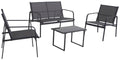POCOline Garden Furniture Set Lille Dark Gray Steel Tube