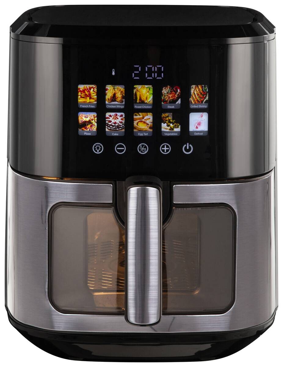 POCOline Air Fryer Black Plastic W/H/L: approx. 28.8x33.9x36.8 cm approx. 6.5 l
