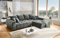 Corner Sofa Anthracite Microfiber W/H/D: approx. 300x86x215 cm