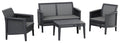 Jardin Garden Furniture Set Atlas Graphite Plastic